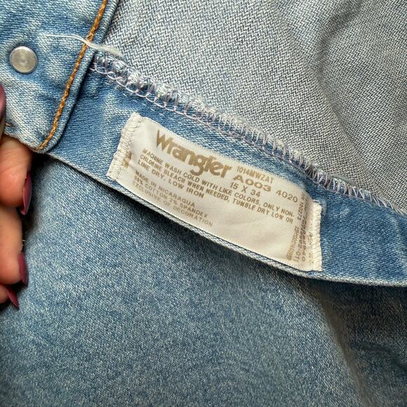 Wrangler Women's Natural Rise Slim Fit Tapered Leg Jeans Size 15 x 34 14MWZ - Picture 3 of 6